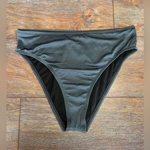 Leith Gray High Waist Bikini Bottom Size Large